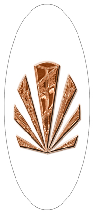 Copper Sunburst White